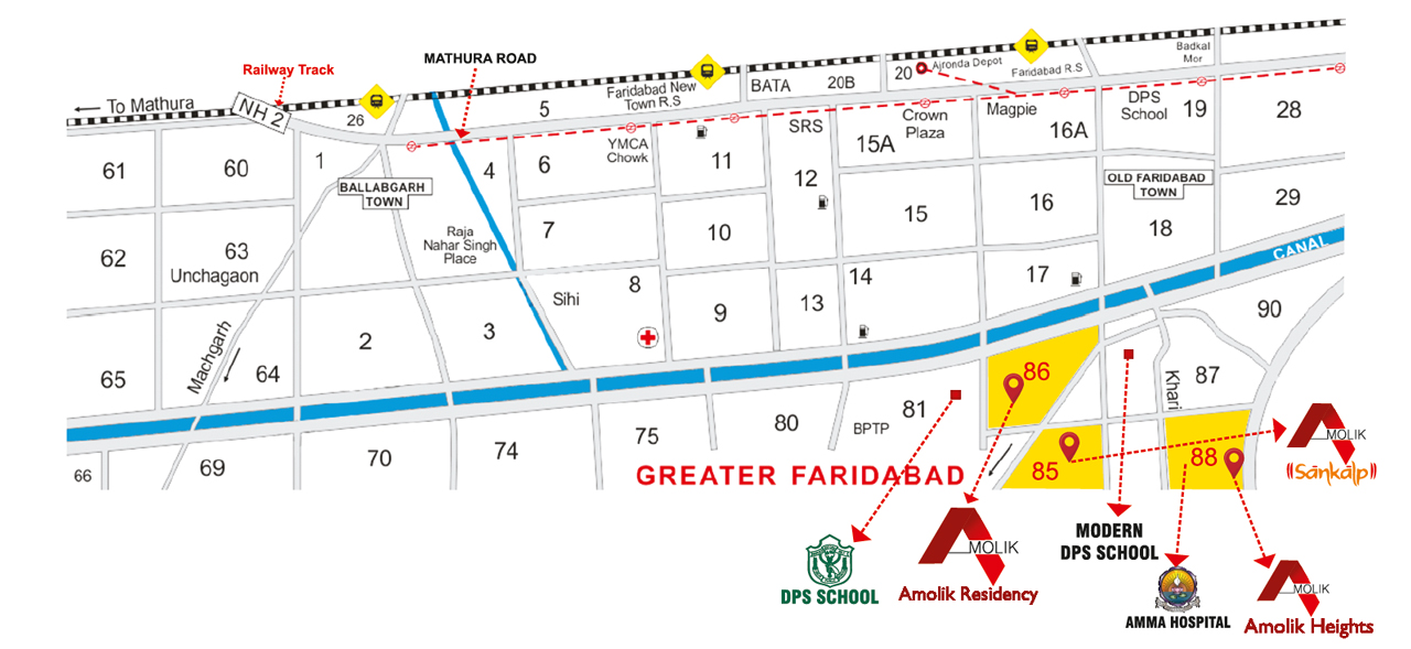 Residential Apparments in Sector 85 Greater Faridabad